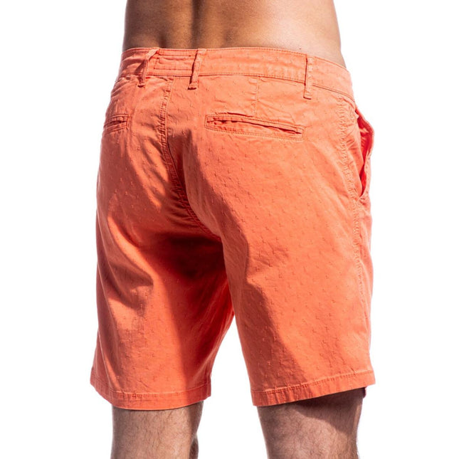 Solid Coral Cotton Shorts by EightX Eight X Shorts - Paul Malone.com