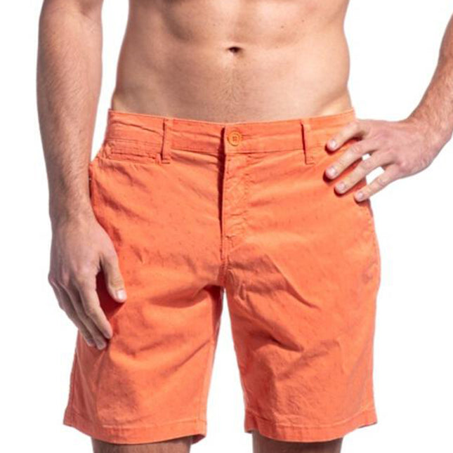 Solid Coral Cotton Shorts by EightX Eight X Shorts - Paul Malone.com