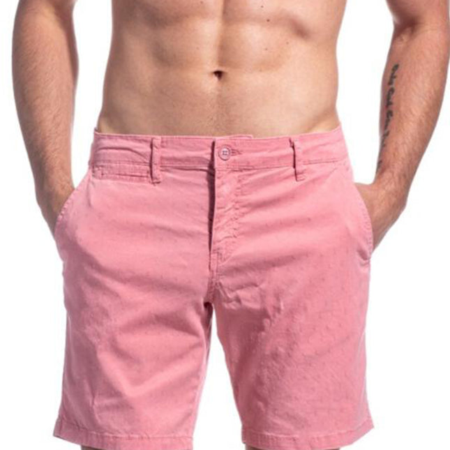 Solid Pink Cotton Shorts by EightX Eight X Shorts - Paul Malone.com