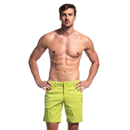 Summer  Green Cotton Shorts by EightX Eight X Shorts - Paul Malone.com