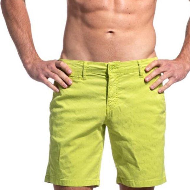 Summer  Green Cotton Shorts by EightX Eight X Shorts - Paul Malone.com
