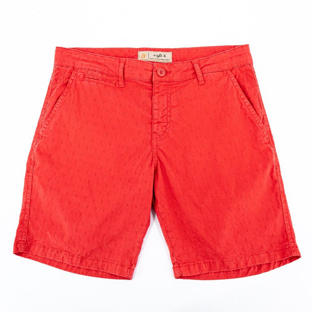 Solid True Red Cotton Shorts by EightX Eight X Shorts - Paul Malone.com