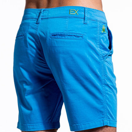 Sky Blue Cotton Shorts by EightX Eight X Shorts - Paul Malone.com