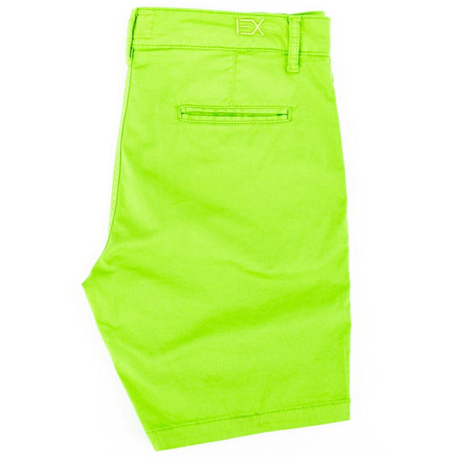 Solid Lime Green Cotton Shorts by EightX Eight X Shorts - Paul Malone.com