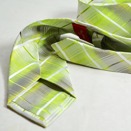 Summer Green Silk Tie and Pocket Square Paul Malone Ties - Paul Malone.com