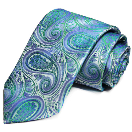 Hawaiian Ocean Paisley Silk Tie and Accessories Paul Malone Ties - Paul Malone.com