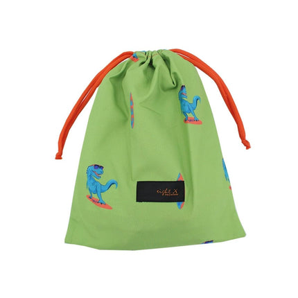 Green Surfing T-Rex Swim Trunks by EightX Eight X Trunks - Paul Malone.com