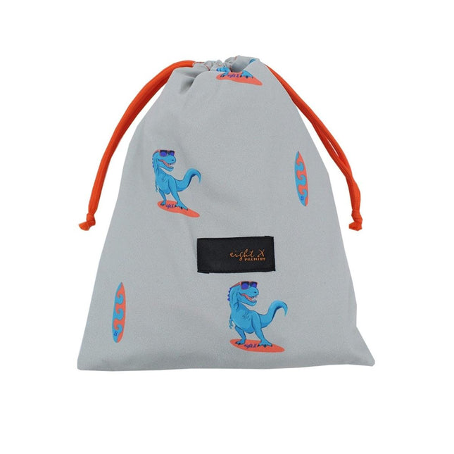 Gray Surfing T-Rex Swim Trunks by EightX Eight X Trunks - Paul Malone.com