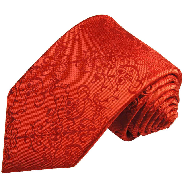 Red Vines Silk Tie and Pocket Square Paul Malone Ties - Paul Malone.com