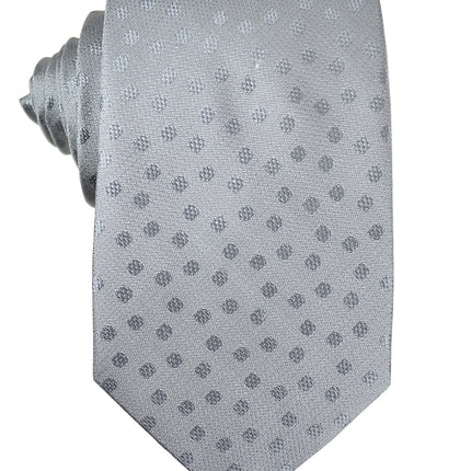 Grey Polka Dot Silk Necktie by Paul Malone Paul Malone Ties - Paul Malone.com
