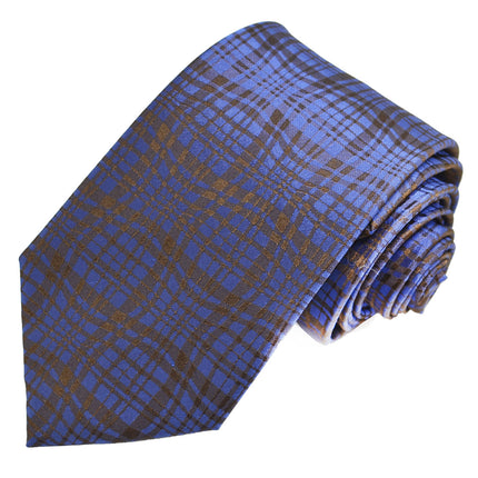 Blue and Black Silk Tie and Pocket Square Paul Malone Ties - Paul Malone.com