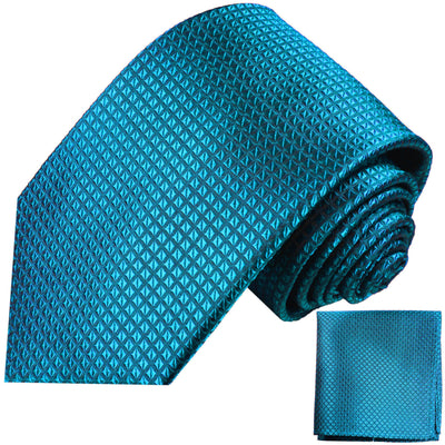 Colonial Blue Silk Tie and Pocket Square Paul Malone Ties - Paul Malone.com