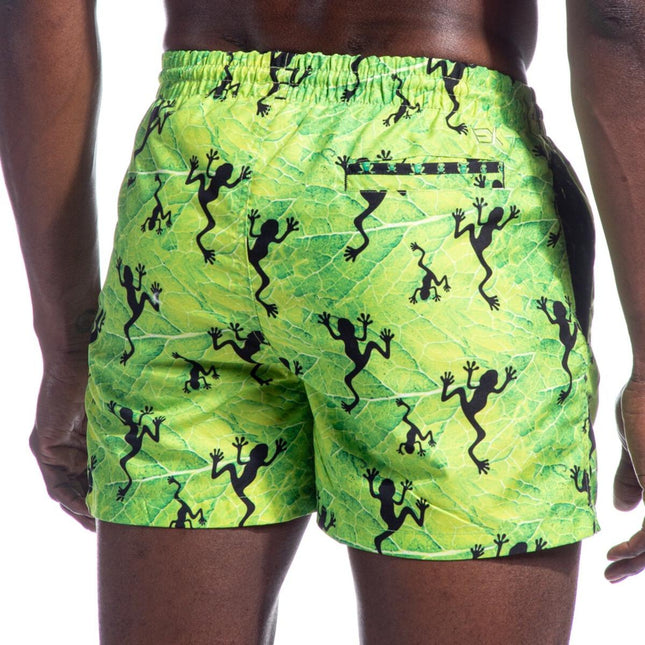 Maragogi Swim Trunks Lime Green Frogs Eight X Trunks - Paul Malone.com