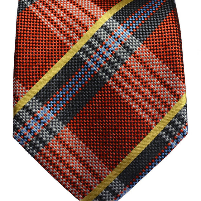 Picante Red Silk Tie and Pocket Square Set Paul Malone Ties - Paul Malone.com