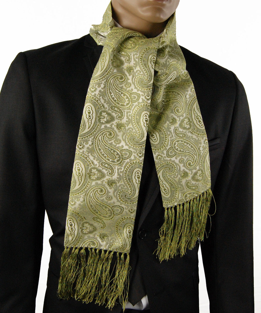 100% zijden paisley bloemen halsdoek heren sjaal 100% zijden paisley bloemen halsdoek heren sjaal