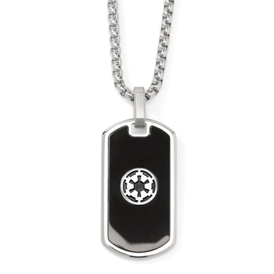 Imperial Rebel Reversible Stainless Steel Necklace Star Wars Necklace - Paul Malone.com