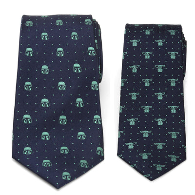 Father and Son Mando and The Child Necktie Gift Set Star Wars Father Son Gift Set - Paul Malone.com