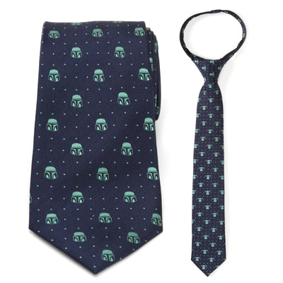 Father and Son Mando and The Child Zipper Necktie Gift Set Star Wars Father Son Gift Set - Paul Malone.com