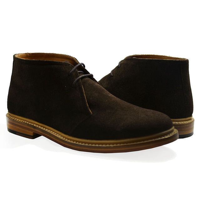 SAHARA Brown Full Leather Chukka Ankle Boots by Paul Malone Paul Malone Shoes - Paul Malone.com