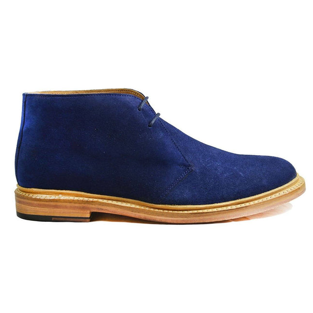 SAHARA Blue Suede Chukka Ankle Boots by Paul Malone Paul Malone Shoes - Paul Malone.com