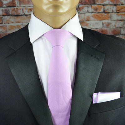 Orchid Smoke Pink Solid Cotton Men's Tie by TiePassion Tie Passion Ties - Paul Malone.com