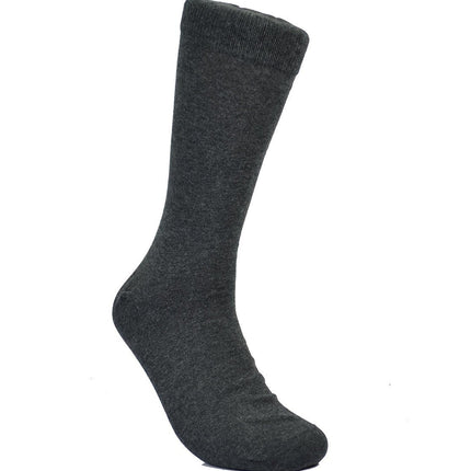 Solid Charcoal Cotton Dress Socks By Paul Malone Paul Malone Socks - Paul Malone.com