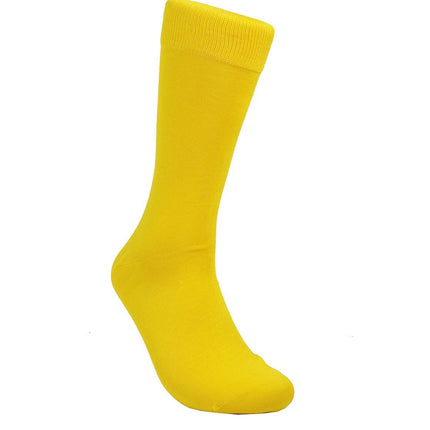 Solid Gold Cotton Dress Socks By Paul Malone Paul Malone Socks - Paul Malone.com