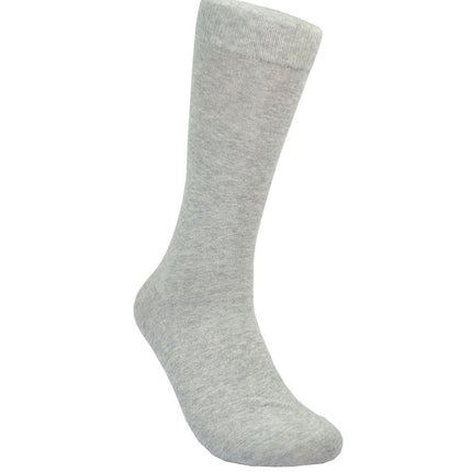 Solid Heather Grey Cotton Dress Socks By Paul Malone Paul Malone Socks - Paul Malone.com