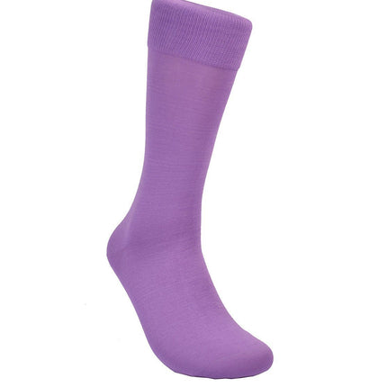 Solid Purple Cotton Dress Socks By Paul Malone Paul Malone Socks - Paul Malone.com