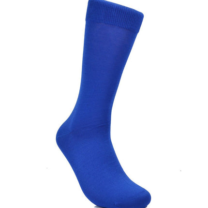 Solid Royal Blue Cotton Dress Socks By Paul Malone Paul Malone Socks - Paul Malone.com