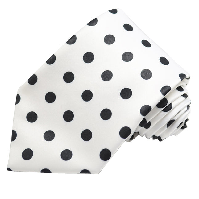 White and Black Polka Dot Tuxedo Vest Set Paul Malone Vest - Paul Malone.com