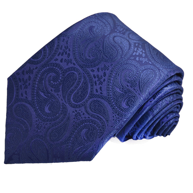 Classic Navy Blue Paisley Necktie Vittorio Farina Ties - Paul Malone.com