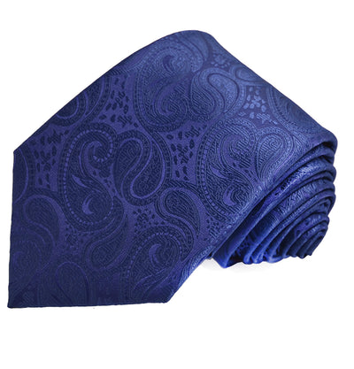 Classic Navy Blue Paisley Necktie Vittorio Farina Ties - Paul Malone.com