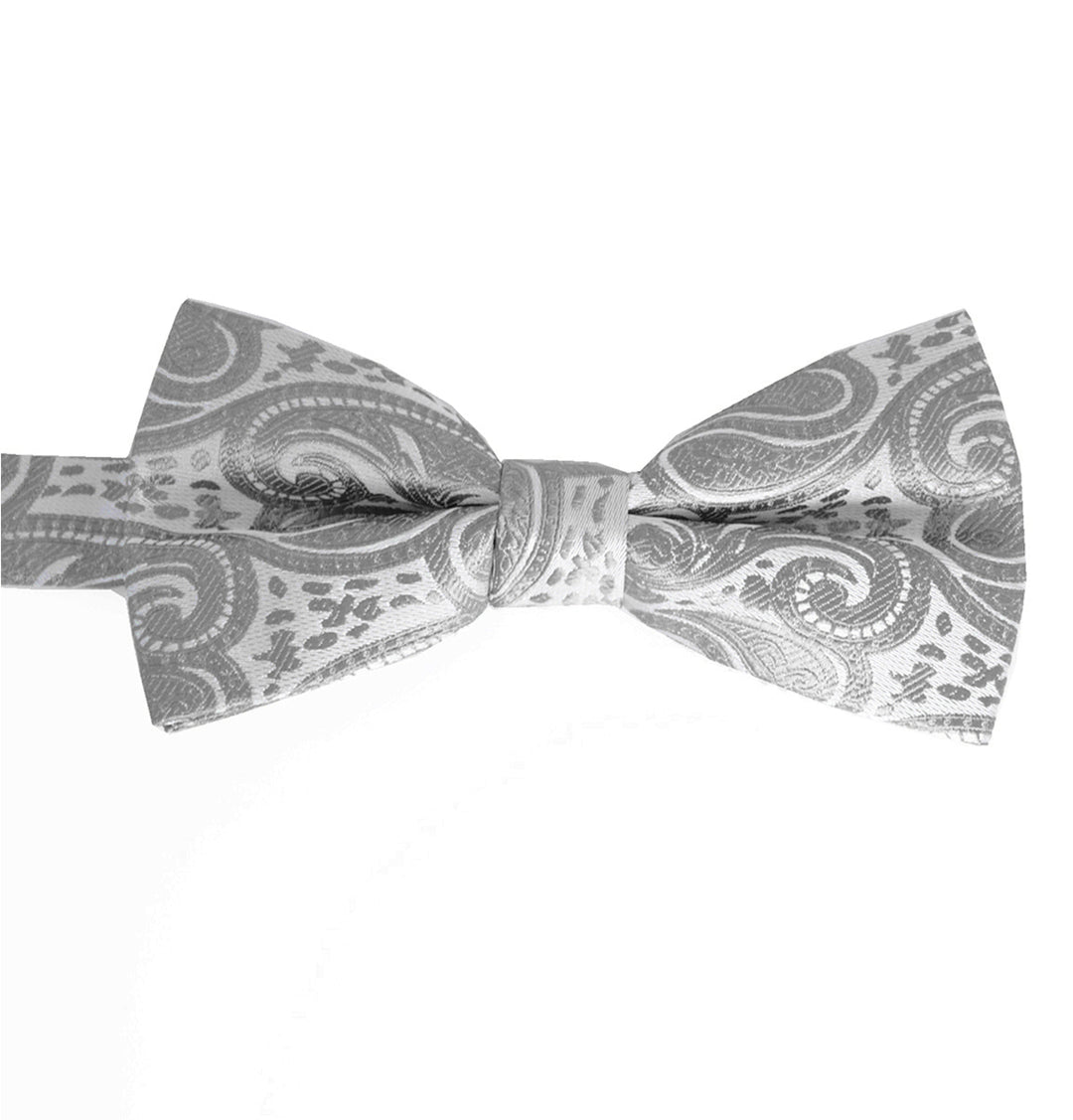 Shades of Gray Paisley Tuxedo store Vest, Bow Tie, and Matching Hanky