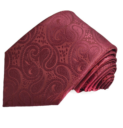 Burgundy Red Paisley Necktie Vittorio Farina Ties - Paul Malone.com