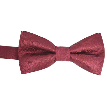 Burgundy Paisley Tuxedo Vest Set Vittorio Farina Vest - Paul Malone.com