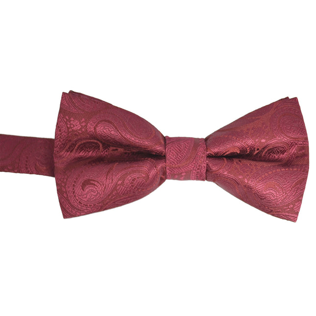 Burgundy Paisley Tuxedo Vest Set Vittorio Farina Vest - Paul Malone.com