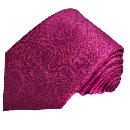 Classic Formal Hot Pink Paisley Necktie Vittorio Farina Ties - Paul Malone.com