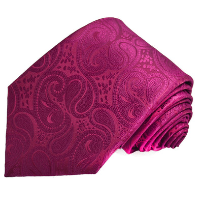 Classic Formal Hot Pink Paisley Necktie Vittorio Farina Ties - Paul Malone.com