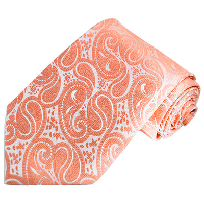 Classic Formal Burnt Orange Paisley Necktie Vittorio Farina Ties - Paul Malone.com