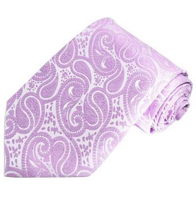 Classic Formal Lavender Paisley Necktie Vittorio Farina Ties - Paul Malone.com