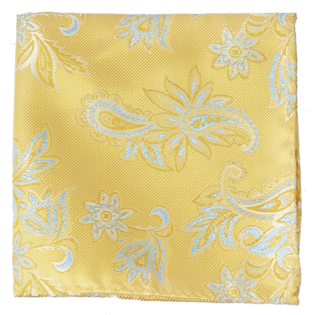 Misted Yellow Floral Tuxedo Vest Set Paul Malone Vest - Paul Malone.com