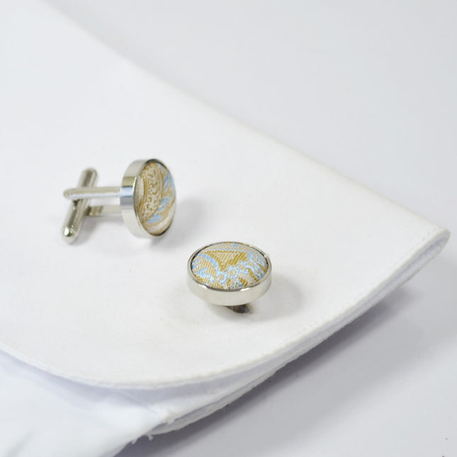 Misted Yellow Floral Tuxedo Vest Set Paul Malone Vest - Paul Malone.com