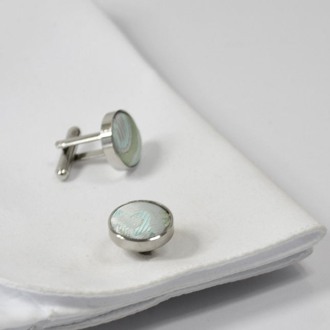 Morning Mist Paisley Tuxedo Vest Set Paul Malone Vest - Paul Malone.com