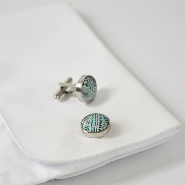 Deep Sea Blue Paisley Tuxedo Vest Set Paul Malone Vest - Paul Malone.com