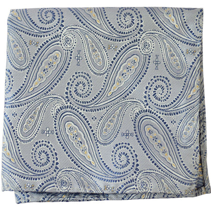 Arctic Ice Paisley Necktie Set Paul Malone Ties - Paul Malone.com