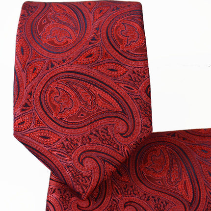 American Beauty Red Paisley Tuxedo Vest Set Paul Malone Vest - Paul Malone.com