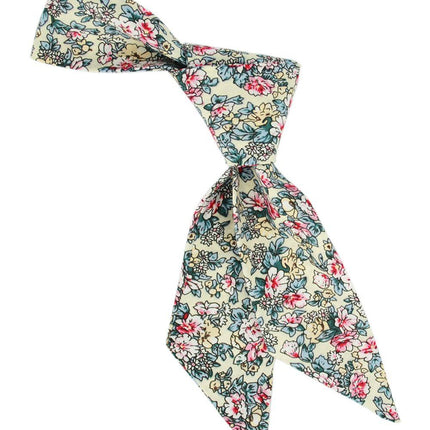 Ivory, Pink and Beige Floral Women's Tie Tie Passion Womens Ties - Paul Malone.com