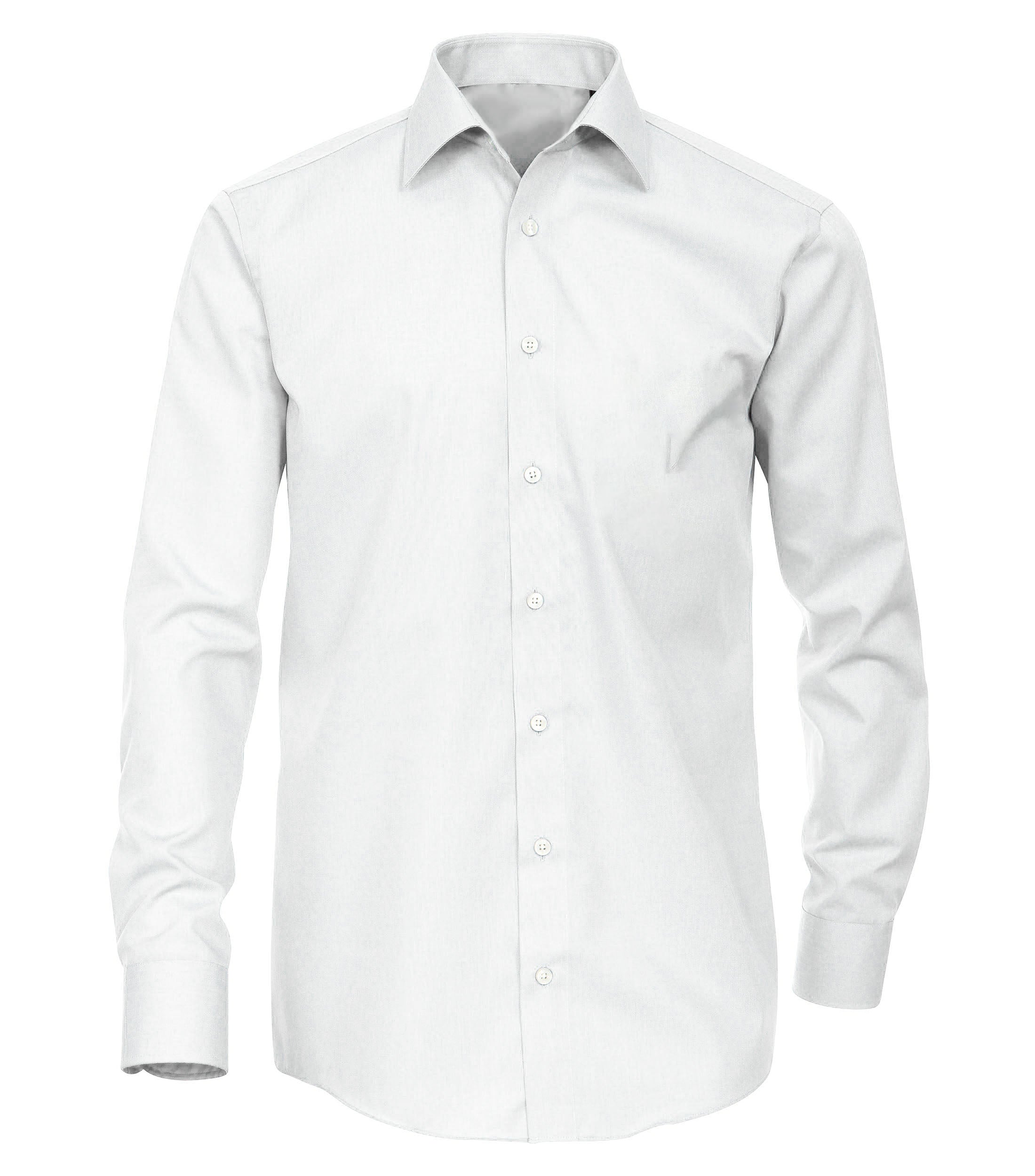 Solid White Slim Fit Men's Shirt M / White Solid White Slim Fit Men's Shirt M / White
