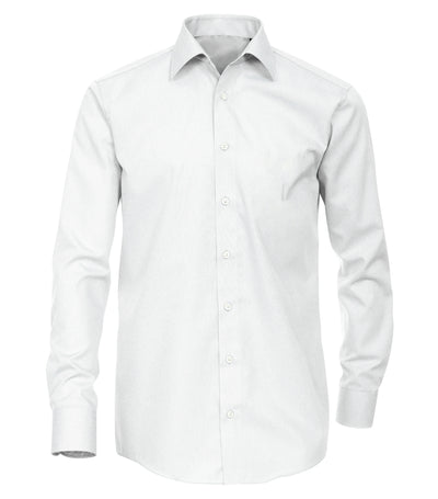 Solid White Slim Fit Men's Shirt PaulMalone.com Shirts - Paul Malone.com